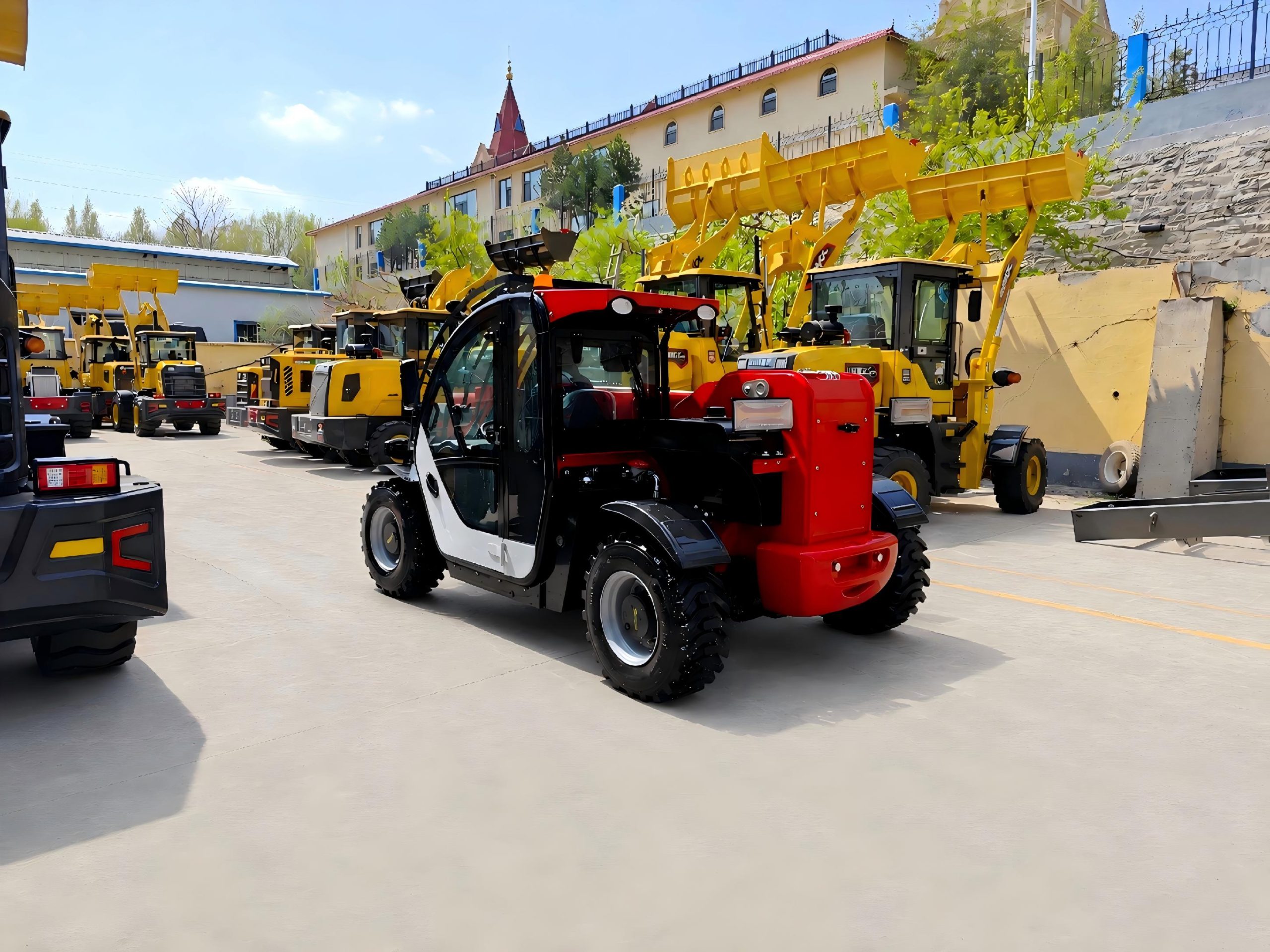 SW625 Compact Telehandler Compact / Small Telehandler for farms, small construction sites and material handling-rear