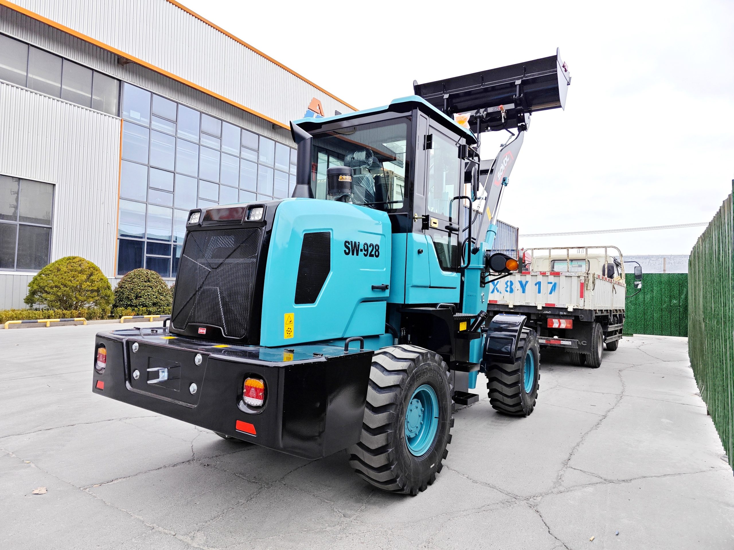 SW928 1.2 Ton Compact Wheel Loader 1.2 Ton Compact Wheel Loader for Farm & Construction-right rear side