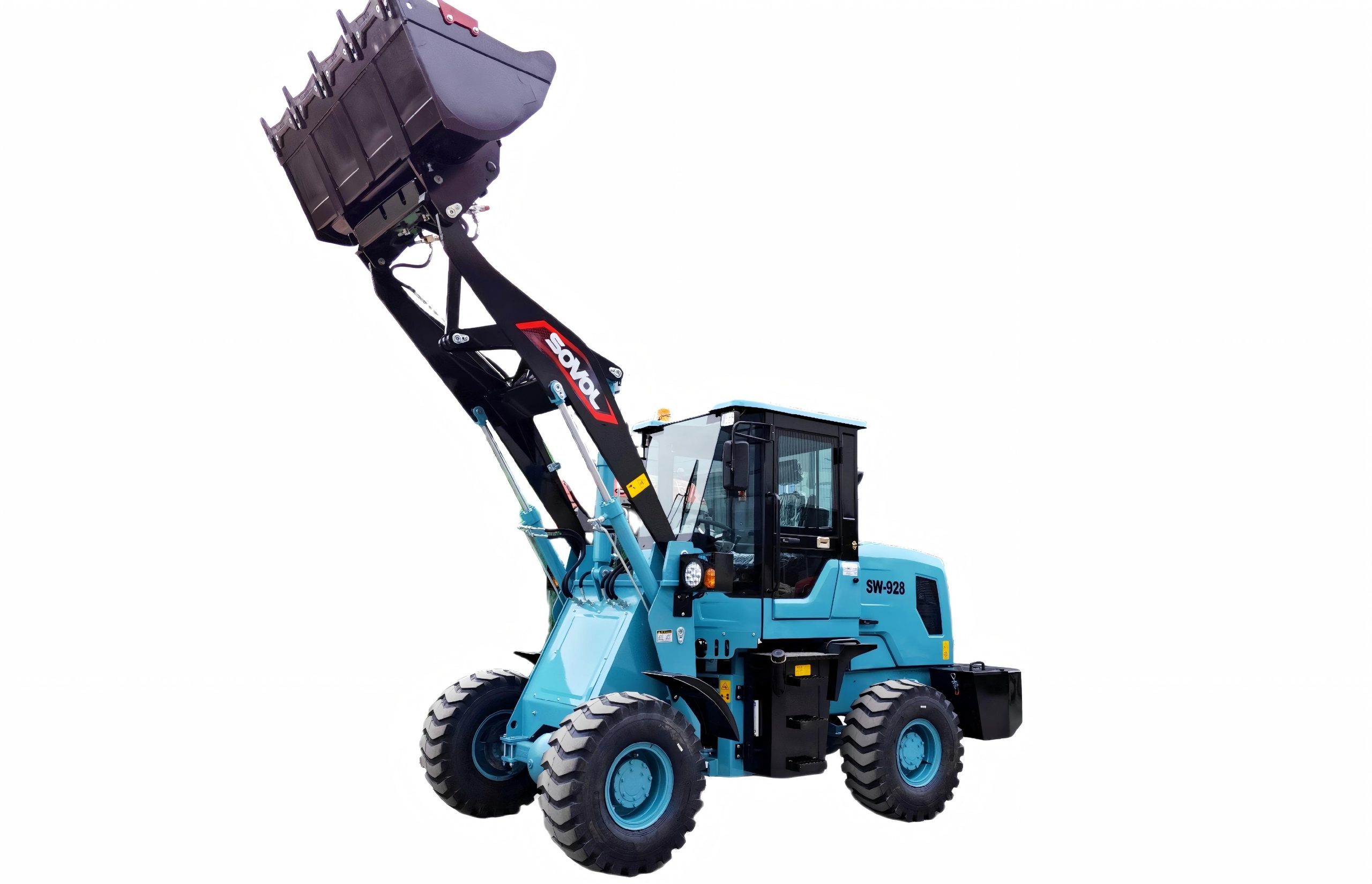 Sovol small wheel loader with bucket attachment