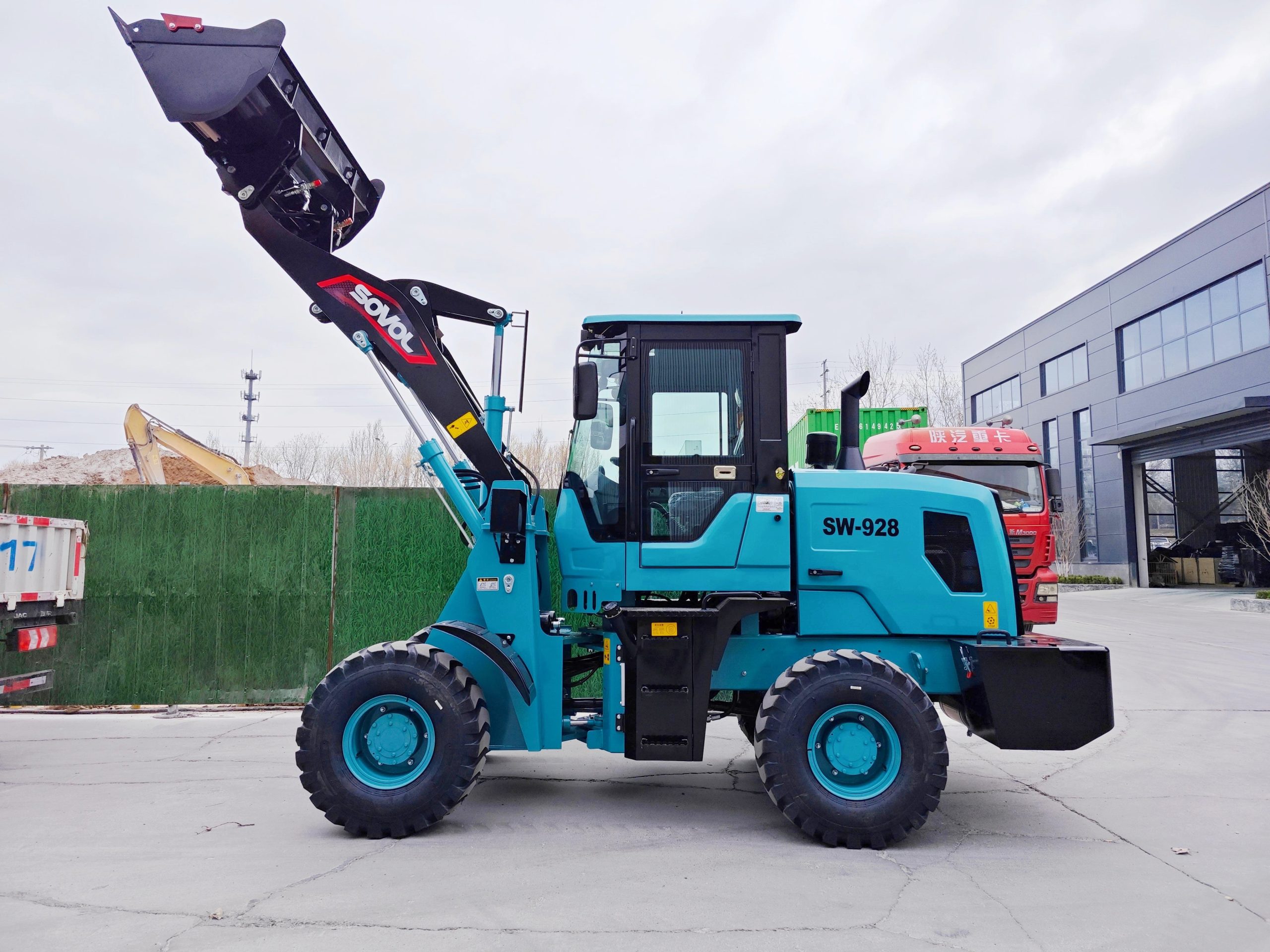 SW928 1.2 Ton Compact Wheel Loader 1.2 Ton Compact Wheel Loader for Farm & Construction-side