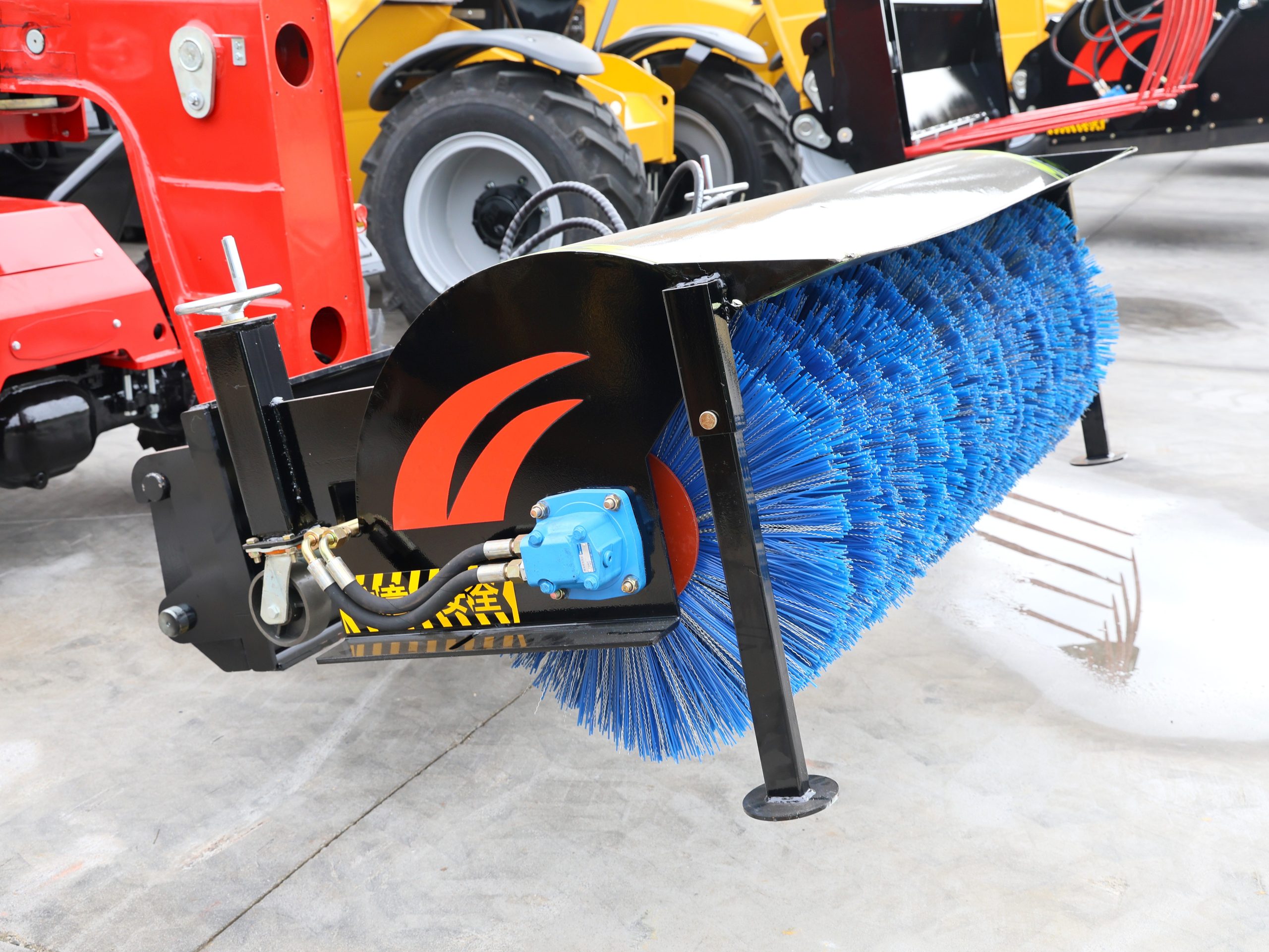 Telescopic wheel loaders Snow sweeper