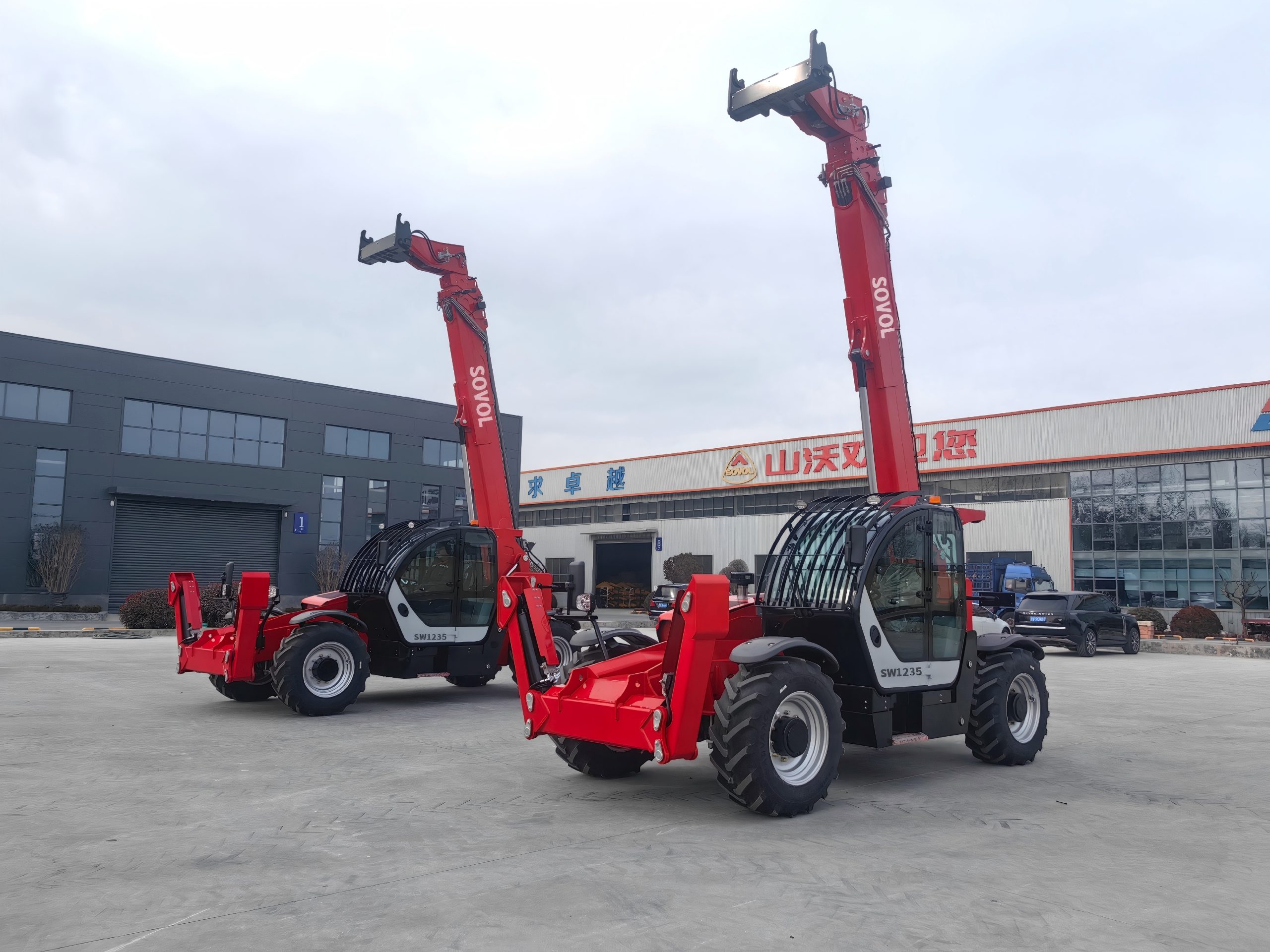 Telehandlers 12m medium-high reach telehandler for industrial handling applications