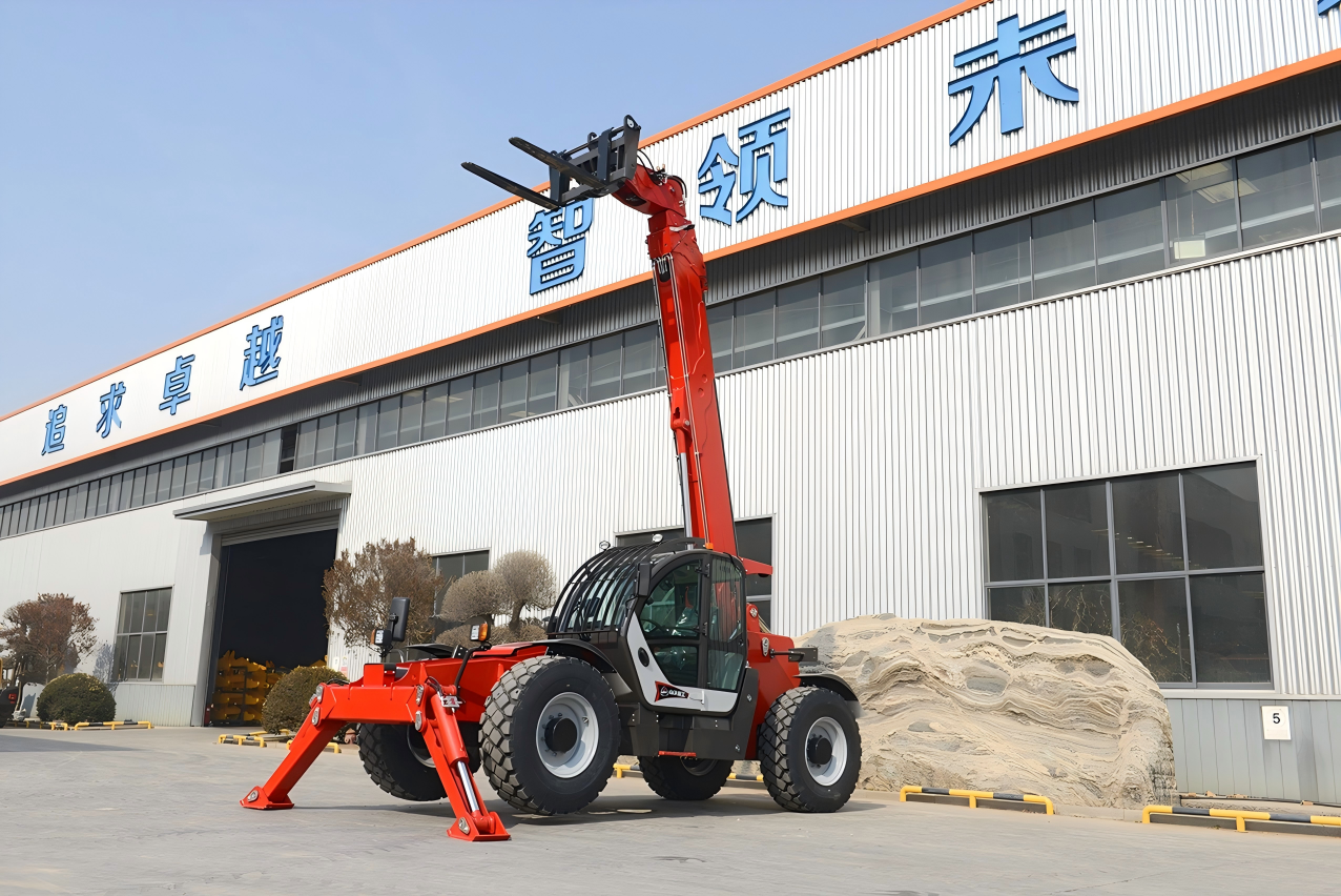 10m medium high-reach telehandler for construction, industrial handling and material lifting-front sidd
